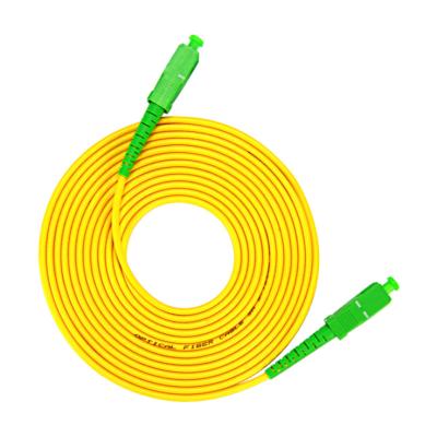 China High Quality Singlemode SC APC Fiber Optic Patch Cord Simplex Factory Price Telecommunication Patch Cord Cable for sale