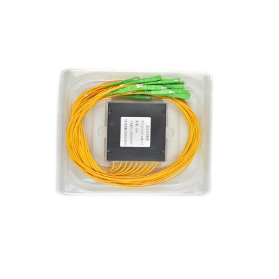 China 1260-1650nm ABS Telecommunication Sink Fiber Optic Distribution Equipment 1 x 8 Passive Fiber Optic PLC Splitter Box Optical Connector for sale