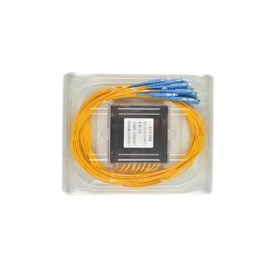 China Promotional 1 x Telecommunication Price 1270-1650nm ABS Box Mode 32 Fiber Optic PLC Splitter With SC/APC Connector For FTTH ODN Box Module for sale