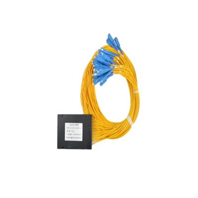 China Telecommunication FTTH Manufacturer SC Upc 2.0mm Fiber Optic 1*32 ABS PLC Box Type Splitter for sale