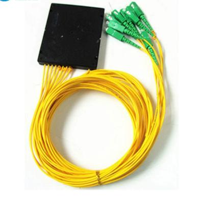 China Telecom Factory Supply ABS Box 1X16 Fiber Optic PLC Splitter With SC/APC UPC for sale