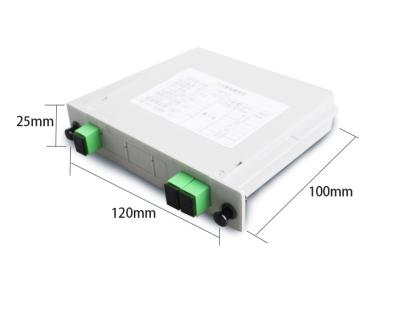 China Outdoor ODF Hot Selling Plug In Box 1x2 Card Splitter for sale