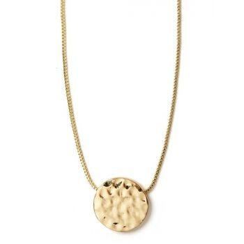 China Cute Fashion Silver Gold Plated Coin Necklace Gold Vermeil Coin Necklace for sale