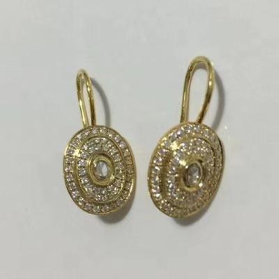 China TRENDY 14K Diamond Drop Earring Women Jewelry Earrings For Wedding Women for sale