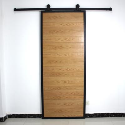 China Modern Perfetoo Barn Door Bedroom Bathroom Solid Wood Sliding for sale