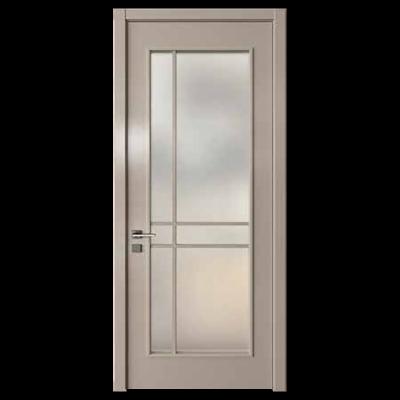 China Perfettodoor Modern Wooden Door Glass For WC For Kitchen Classic for sale