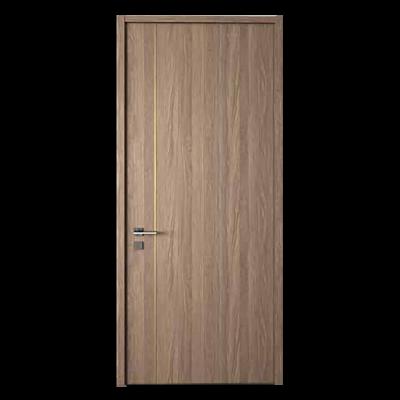 China Perfetto Modern Interior Solid Teak Wood Main Entry Door With Good Design for sale