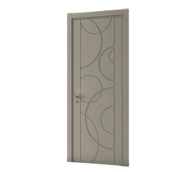 China Modern Perfettodoor Interior Door With Frame HPL Face And Back Wood Luxury Entry for sale