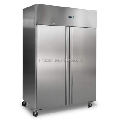 China Commercial Refrigeration Equipment Commercial Standup Refrigerator Upright Freezer 2 Door Vertical Freezer for sale