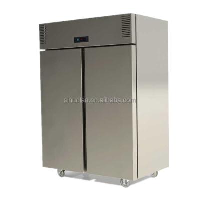 China Commercial Refrigerator Four Doors Double Temperature Vertical Air-cooled Fresh-keeping Refrigerator Restaurant Kitchen Freezer for sale