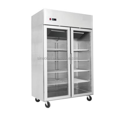 China Large Capacity Frost Free Upright Commercial Fridge And Freezer 1000L Combo Reach In Refrigerator For Restaurant Kitchen for sale