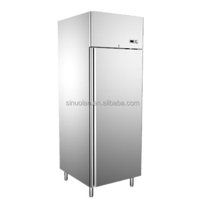 China Hotel Kitchen Refrigerator Stainless Steel Chiller Freezer Stainless Upright Refrigerator for sale