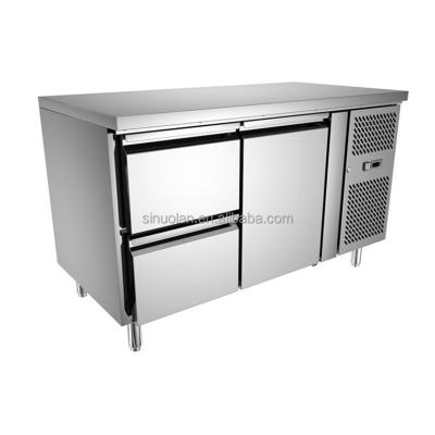 China American Style 48 inches Under Counter Chiller 2 Door Kitchen Work Bench Undercounter Refrigerator Drawer for sale