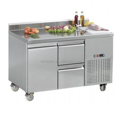 China Commercial Stainless Steel Direct Cooling Refrigeration Equipment Single Door Inverter Undercounter Refrigerator Drawer for sale