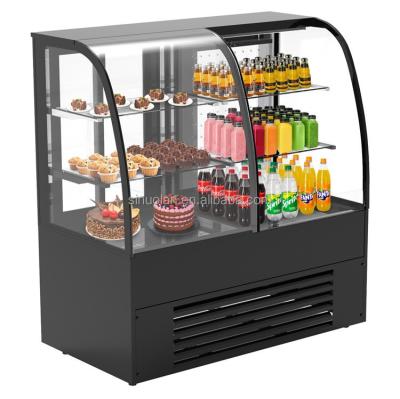 China Bakery Case Display Refrigerated Table Cake Cabinet Freezer Display Door Manufacturer Refrigerator Cake Display Case for sale