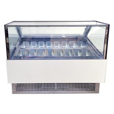 China Blast Deep Scoop Gelato Ice-cream Popsicle Ice Cream Display Freezer For Ice Cream With Storage Containers for sale