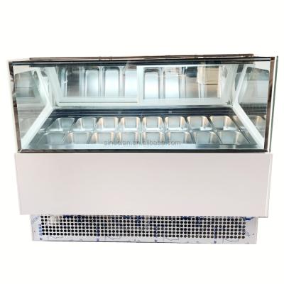 China Gelato Large Freezer Italian Gelato Display Freezer Ice Cream Freezer for sale