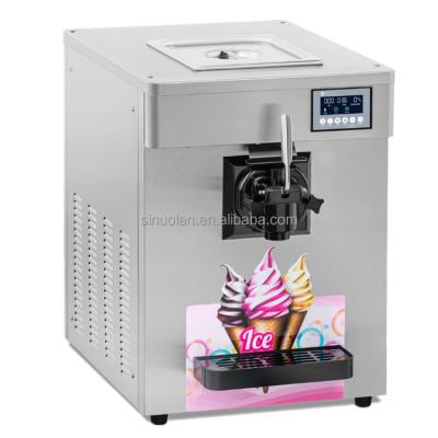 China Máquina de escritorio suave del fabricante de helado del fabricante de Gelato de la máquina del helado del solo sabor pequeña para el hogar en venta