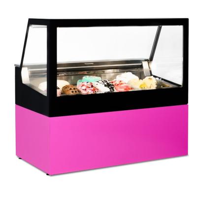 China Commercial Italian Ice Cream Display Refrigerator/gelato And Ice Cream Display Case/gelato Ice Cream Display Freezer for sale