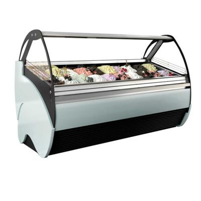 China Hot Sale Ice Cream Cake Display Freezer Machine Ice Cream Display Freezer / Display Freezer Gelato Showcase for sale