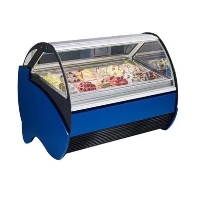 China China Factory Price Gelato Refrigeration Case /Ice Cream Batch Display Gelato Freezer Ice Cream Showcase Refrigerator for sale