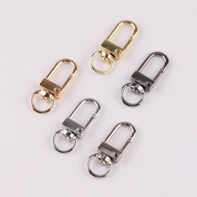 China R015 classic hardware diy accessories turning universal keychain zinc alloy chain buckle hook dog buckle bag buckle for sale