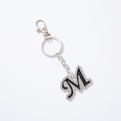 China Wholesale Custom Metal Alphabet Key Chain Letter z026 Initial Numbered T Key Ring Keyrings Keychain In Bulk for sale