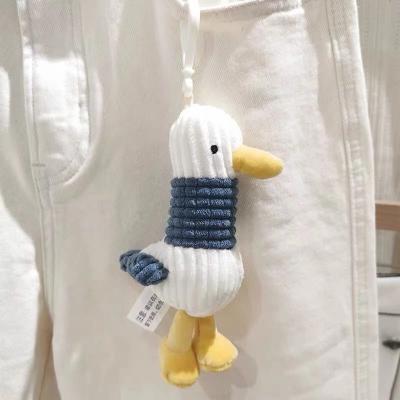 China R072 Kawaii Cute/Romantic Cute Key Chain Cartoon Animal Stuffed Key Chain Pendant Toy Duck Doll Bag Charm With Hook Accessories Friends Gift for sale