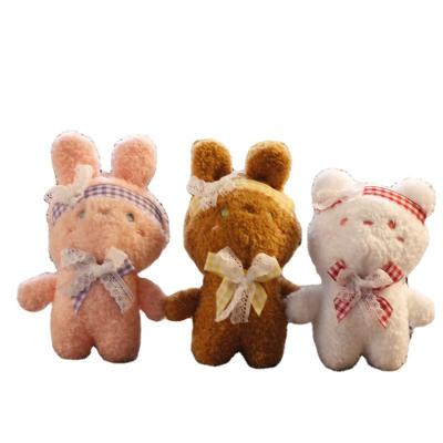 China Plush L070 Teddy Bear Doll Plush Toy Bear Doll Net Red Cute Rabbit Pendant Bag Key Chain for sale