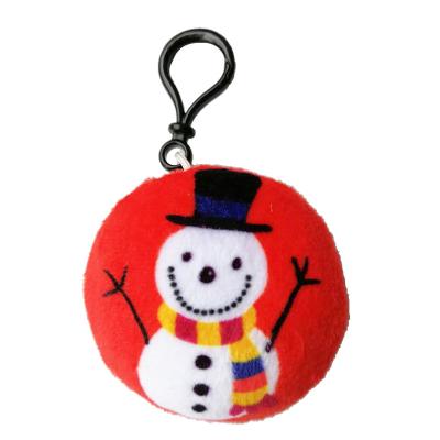 China L194 Cute Plush Christmas Key Chain Santa Claus Key Chain Cartoon Plush Decoration Pendant Cute Pendant for sale