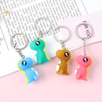 China Small Animal Keychains Car Keychains Gift Key Chains R206 Four Color Cute Cartoon Dinosaur Key Chain For Women Bag Charm Key Ring Pendant Gifts for sale