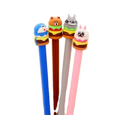 China Office & Cute Cake Hamburg Pen Students Sign School Pen z060 Korean Stationery Cartoon Neutral Pen With Black Core Gel Pen Cute for sale