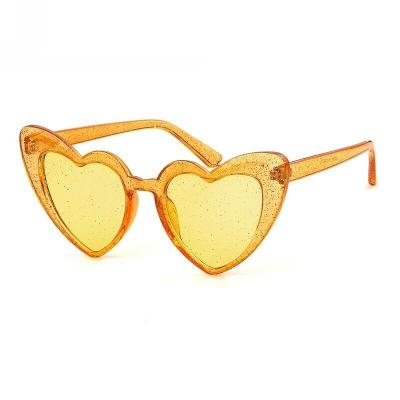 China L214 fashion heart sunglasses children girl children sunglasses ocean glass child shiny glasses L214 for sale