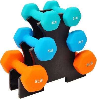 China 2020 Good Quality Price 6Kg Neoprene Dumbbell Set Dumbbell Rack for sale