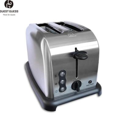 China Defrost/Reheat/Cancel function Guest Guess Mechanical Timer High Quality Automatic Toaster Bread Stainless Steel 2 Slice Maker Restaurant Toaster for sale