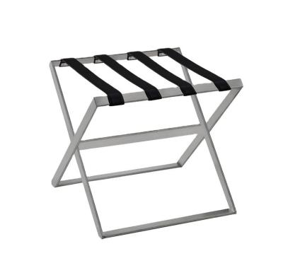 China Ultra sturdy & strong frame design Guest Guess 200KG Capacity Heavy-Duty Stainless Steel Luggage Stand Folding Hotel Luggage Rack Room Luggage Racks For Hotel for sale