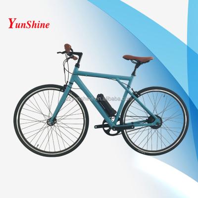 China Aluminum Alloy Roadster , Step By Bike 700c Powerful Electric Bicycle With Hidden Battery for sale