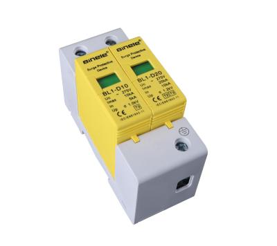 China Binele 5KA-10KA 275V Voltage Protection 2Pole BL1-D10 2P Surge Arrester Surge Protector SPD Surge Protector for sale