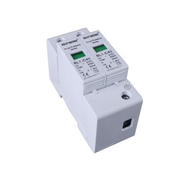 China 2Pole Voltage Protection Binele 20KA-40KA 275V Surge Arrester Surge Protector BL1-C40 2P SPD Surge Protector for sale