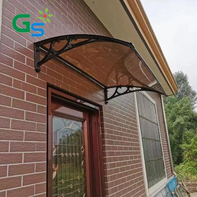 China 1000*1500mm Wall Cover Canopy with PP Plastic Bracket and Polycarbonate Sheet Cover for sale