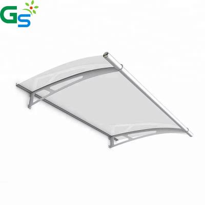 China 800mm Modern Design European Window Decoration Aluminum Fitting Stainless Steel Polycarbonate Awning for sale