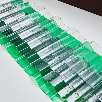 China 0.8Mm Polycarbonate Corrugated Sheet With Clear And Colored And 100% Virgin Bayer Material for sale