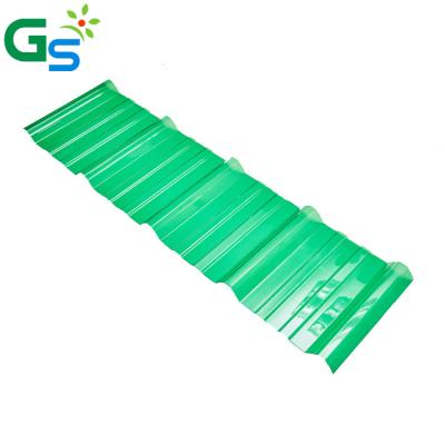 China Foshan Guansu factory price customized green color corrugated plastic roofing sheets for greenhouse for sale