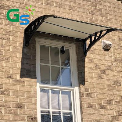 China Solid Plastic Frame Bracket Heat Resistant Polycarbonate Awning for sale