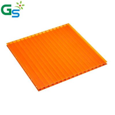 China 5mm Twin Wall Hollow Polycarbonate Sheet For 4x8 Sheet Plastic Polycarbonate Sheet for sale