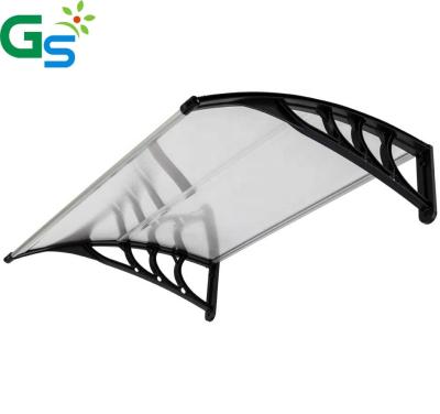 China Malaysia Modern Decoration Transparent Pc Solid Sheet Balcony Cover Aluminum Composite Bracket Polycarbonate Canopy 100Cm X 200C for sale