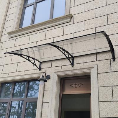 China European Market Aluminum Profile Polycarbonate Sheet Awning for Modern Design Front Door for sale