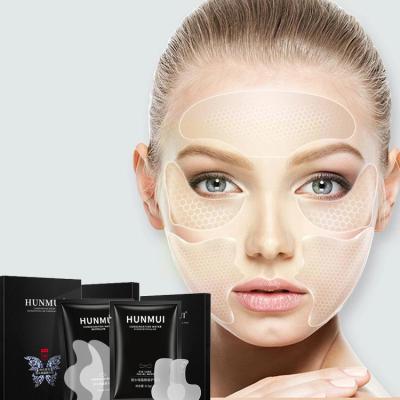 China Wholesale Moisturizer Beauty Forehead Wrinkle Pads Corrections Anti Mask Crystal Gel Firming Nasolabial Folds Collagen Under Eye Patches for sale