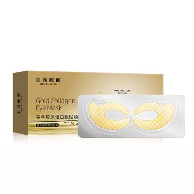 China Crow's Feet Moisturizing Anti-Puffiness 14 Pairs Eye Mask Gold Collagen Remove Dark Circles Eye Bags Treatment Anti-wrinkle Eye Patches for sale