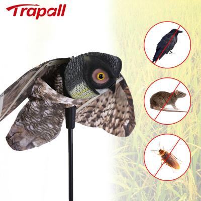 China Viable Outdoor Garden Decoy Owl Eagle Shape Anti-bird Control Scarercrow Pest Reflector for sale